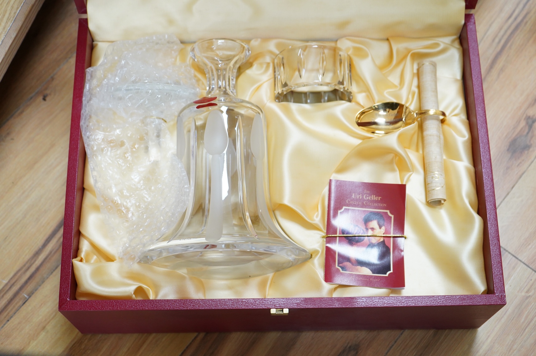 The Uri Geller Crystal Collection - three cased sets by Dickenson Crystal